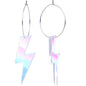 Acrylicious Lightning Bolt Hoop Earrings