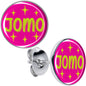 Pink JOMO Stud Earrings by Onyx O