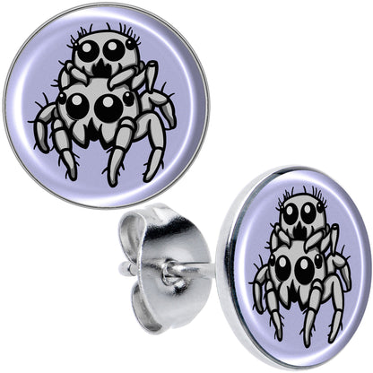 Leaping Leapfrog Spiders Stud Earrings by Onyx O