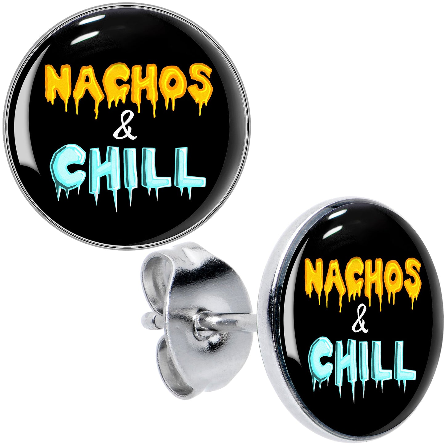 Nachos and Chill Stud Earrings by Onyx O