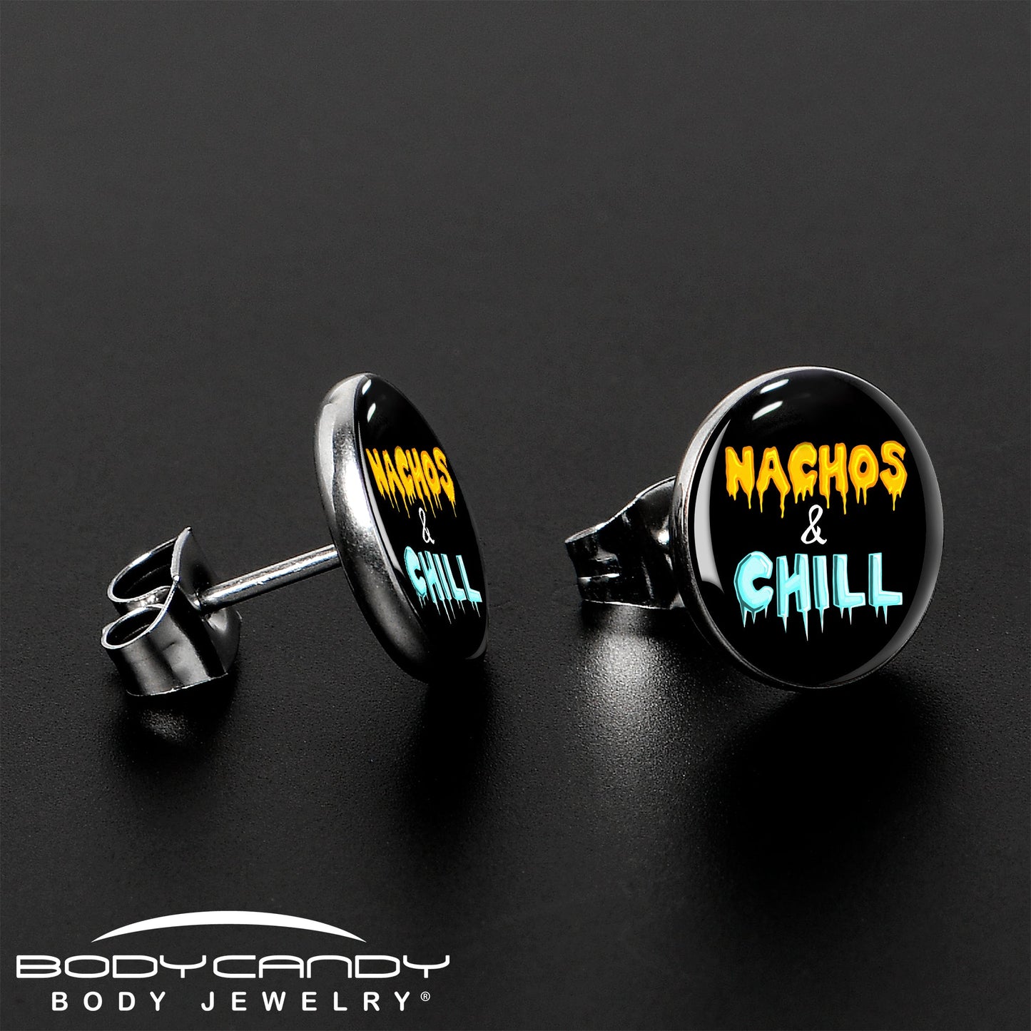 Nachos and Chill Stud Earrings by Onyx O