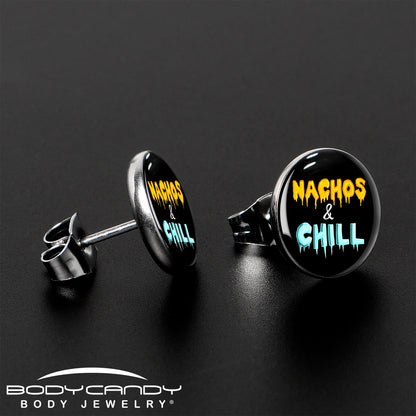 Nachos and Chill Stud Earrings by Onyx O