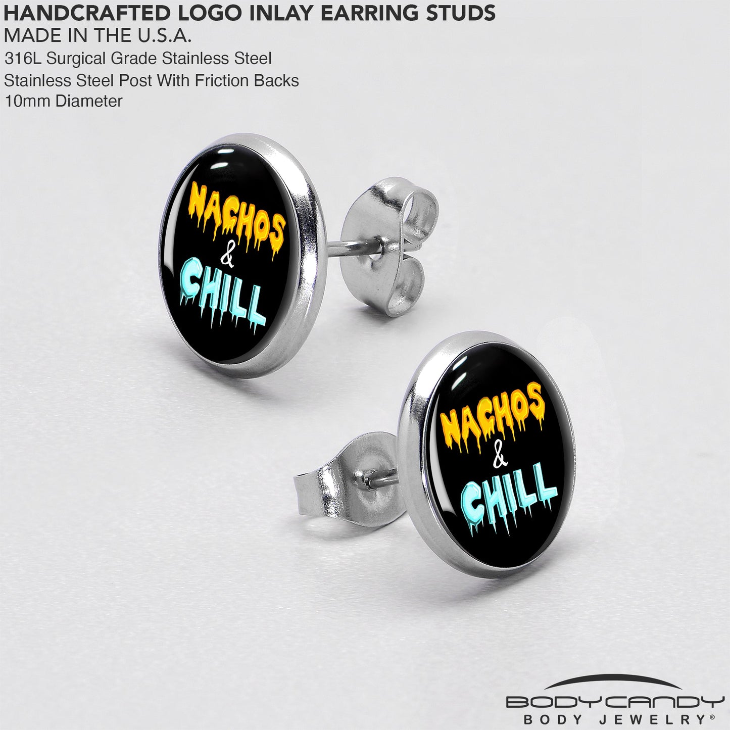 Nachos and Chill Stud Earrings by Onyx O