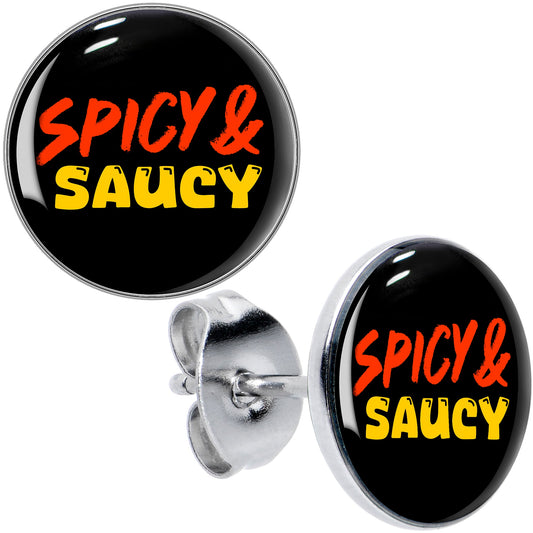 Spicy and Saucy Stud Earrings by Onyx O