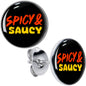 Spicy and Saucy Stud Earrings by Onyx O