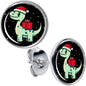 Christmas Holiday Dinosaur Stud Earrings by Onyx O