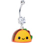 Acrylicious Taco Dangle Belly Ring by Onyx O