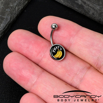 That is Bananas Belly Ring by Onyx O