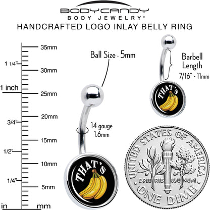 That is Bananas Belly Ring by Onyx O