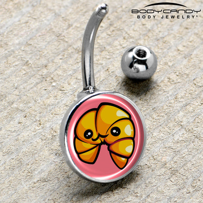 Quaso Croissant Belly Ring by Onyx O