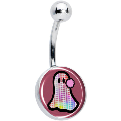 Disco Spirit Ghost Belly Ring by Onyx O