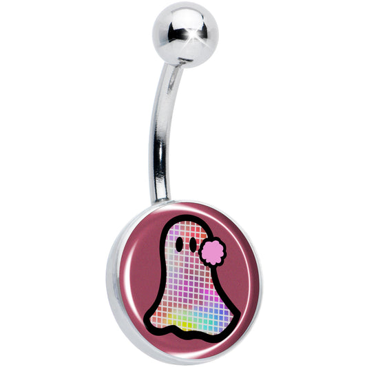 Disco Spirit Ghost Belly Ring by Onyx O