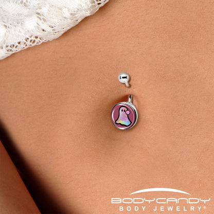 Disco Spirit Ghost Belly Ring by Onyx O