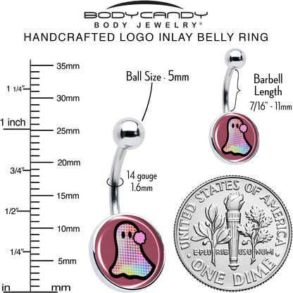 Disco Spirit Ghost Belly Ring by Onyx O