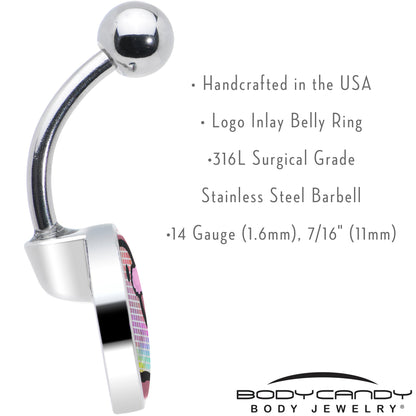 Disco Spirit Ghost Belly Ring by Onyx O