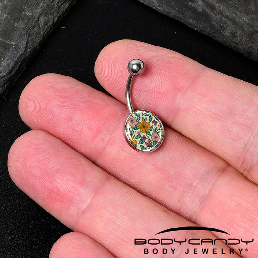 Blossom Creation Wildflower Flowers Belly Ring by Onyx O