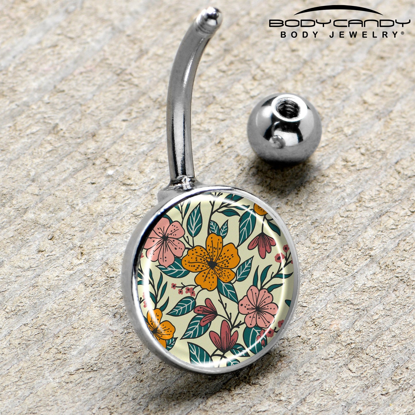 Blossom Creation Wildflower Flowers Belly Ring by Onyx O