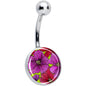 Blossom Creation Tropical Floral Flowers Belly Ring by Onyx O