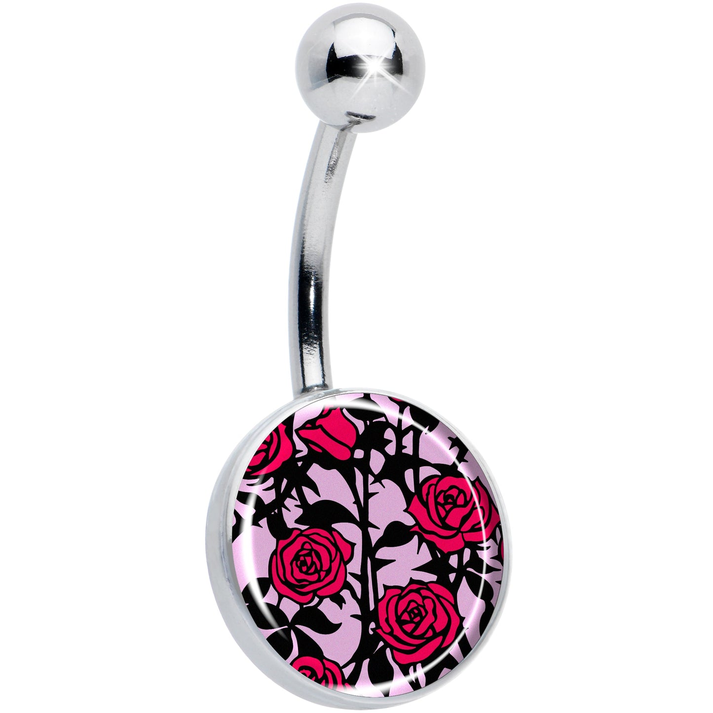 Blossom Creation Floral Love of Roses Belly Ring by Onyx O