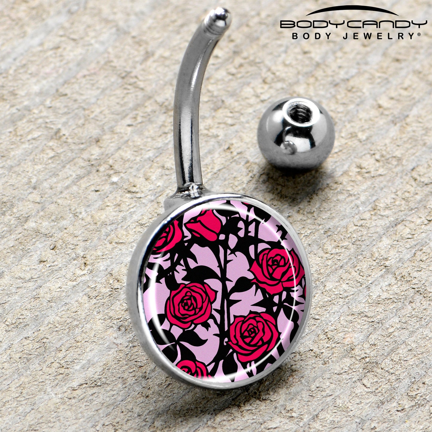 Blossom Creation Floral Love of Roses Belly Ring by Onyx O