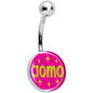 Pink JOMO Belly Ring by Onyx O