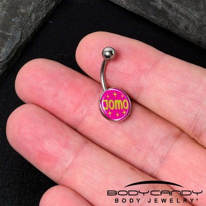 Pink JOMO Belly Ring by Onyx O