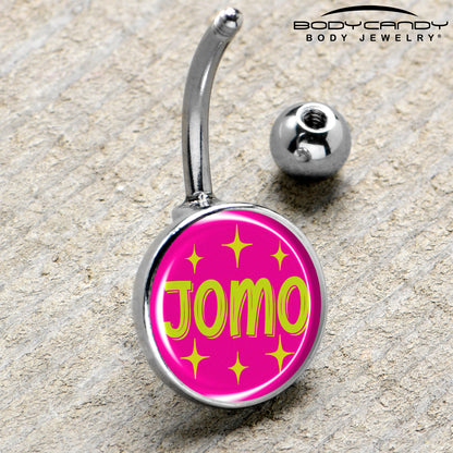 Pink JOMO Belly Ring by Onyx O