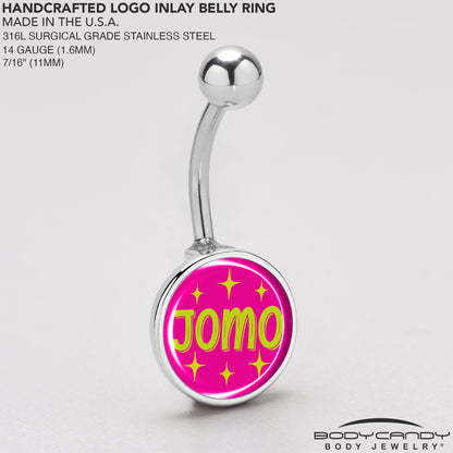 Pink JOMO Belly Ring by Onyx O