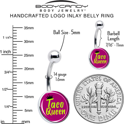 Taco Queen Belly Ring by Onyx O
