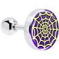 16G 1/4 Two Tone Spider Web Tragus Cartilage Earring by Onyx O
