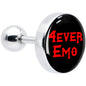 16G 1/4 Black Red 4 Ever Emo Tragus Cartilage Earring by Onyx O
