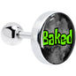 16G 1/4 Logo Baked Stoner Tragus Cartilage Earring by Onyx O