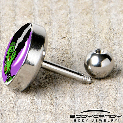 16G 1/4 Bride of Frankenstein Tragus Cartilage Earring by Onyx O