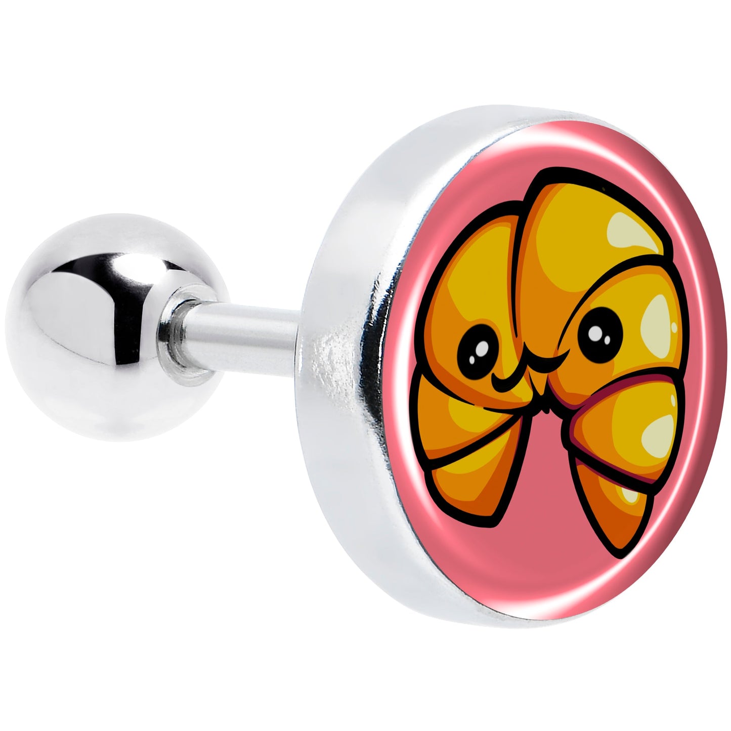 16G 1/4 Quaso Croissant Cartilage Tragus Earring by Onyx O