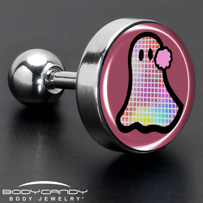 16G 1/4 Disco Spirit Ghost Tragus Cartilage Earring by Onyx O