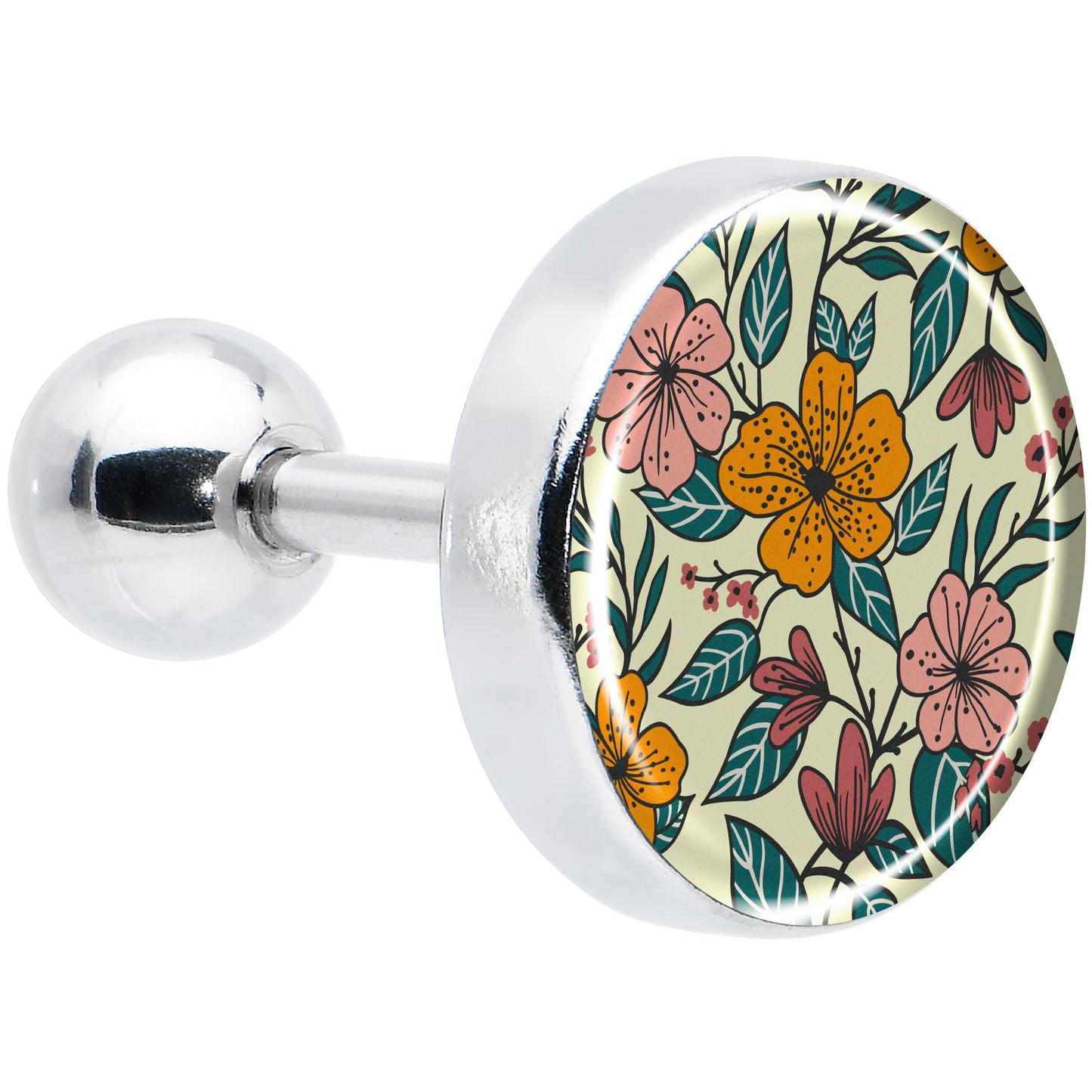 16G 1/4 Blossom Creation Wildflower Flowers Tragus Cartilage Earring by Onyx O