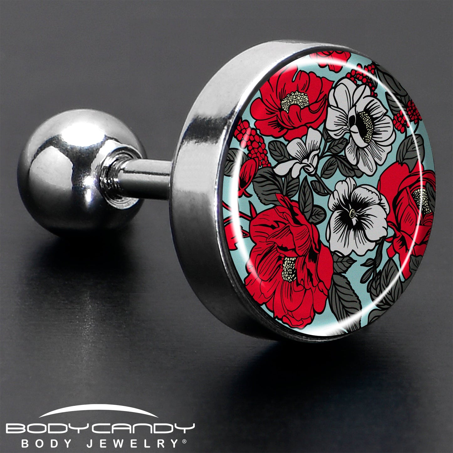 16G 1/4 Blossom Creation Vibrant Bloom of Flowers Cartilage Earring by Onyx O