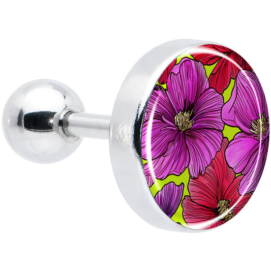 16G 1/4 Blossom Creation Tropical Floral Flowers Cartilage Earring by Onyx O