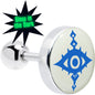 16G 1/4 Glow in the Dark Evil Eye Tragus Cartilage Earring by Onyx O