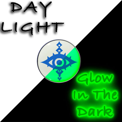 16G 1/4 Glow in the Dark Evil Eye Tragus Cartilage Earring by Onyx O