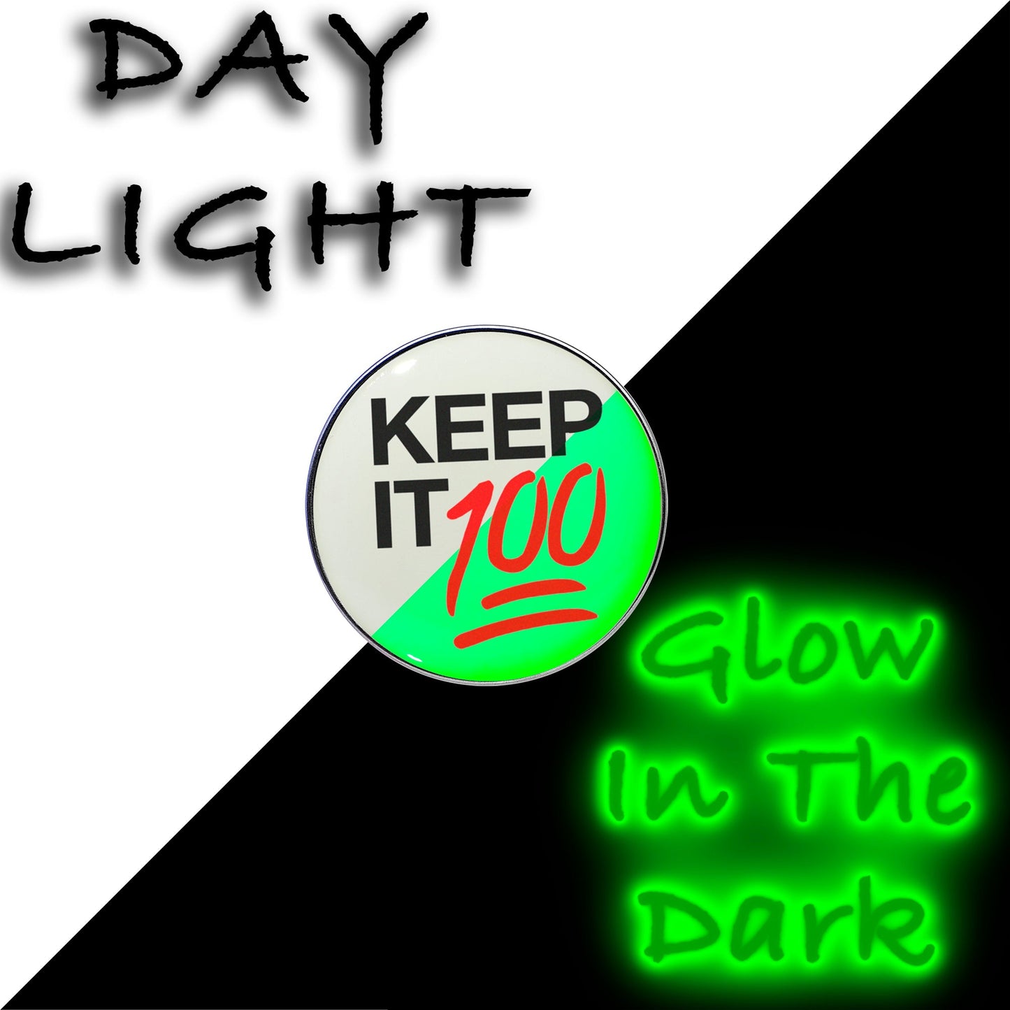 16G 1/4 Glow in the Dark Keep it 100 Tragus Cartilage Earring by Onyx O