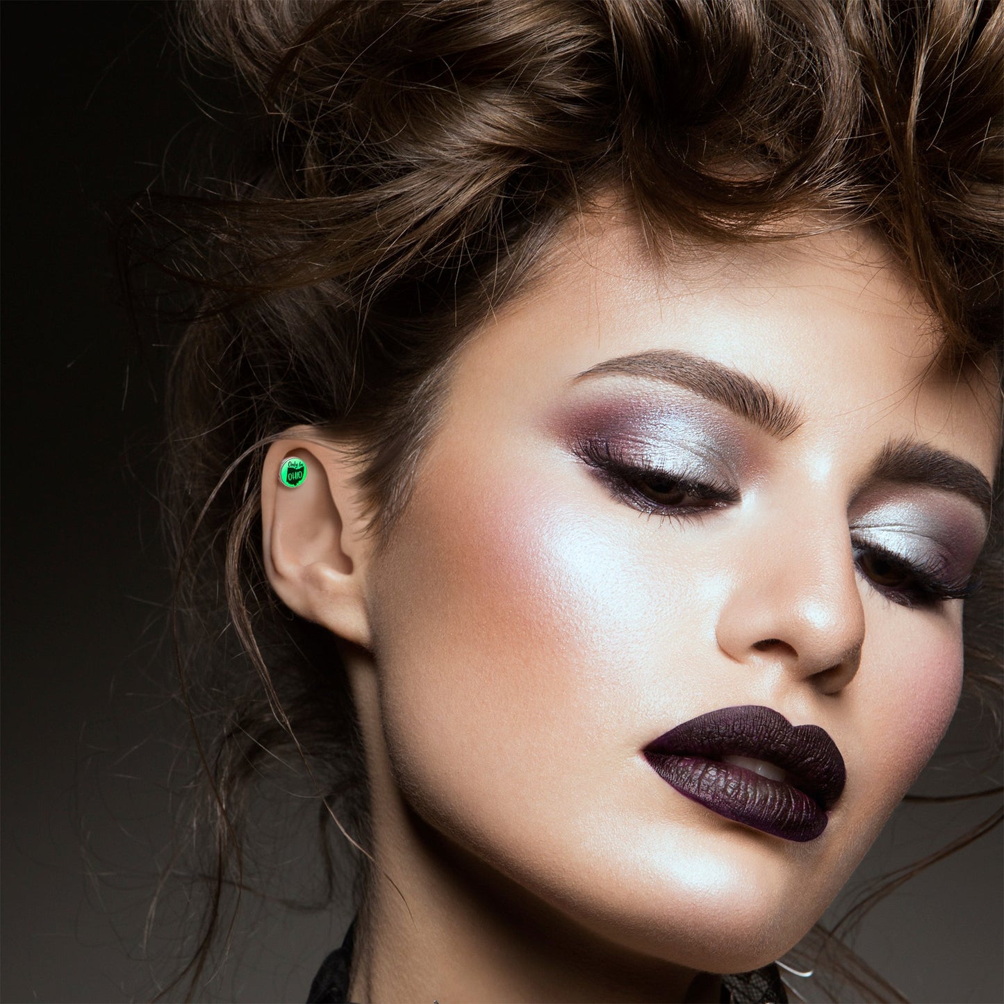 16G 1/4 Glow in the Dark Only in Ohio Tragus Cartilage Earring by Onyx O