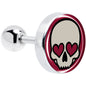 16G Valentine Heart Skull Tragus Cartilage Earring