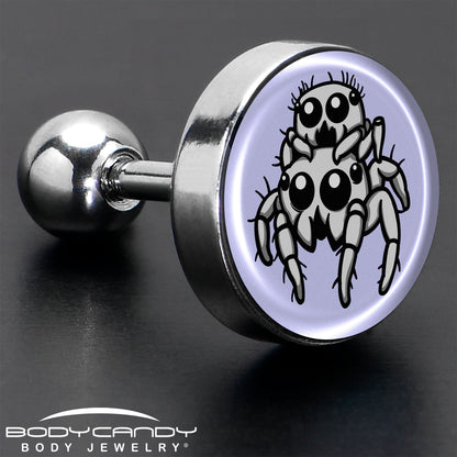 Leaping Leapfrog Spiders Tragus Cartilage Earring by Onyx O