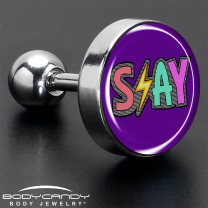 16G 1/4 Colorful Lighting SLAY Tragus Cartilage Earring by Onyx O