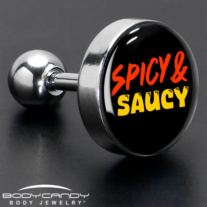 Spicy and Saucy Tragus Cartilage Earring by Onyx O