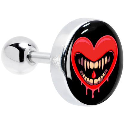 16G Valentine Heart Vampire Tragus Cartilage Earring
