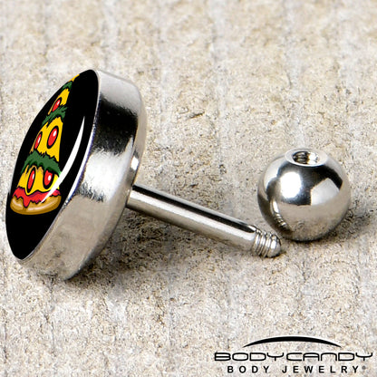 Christmas Holiday Pizza Tree Tragus Cartilage Earring by Onyx O