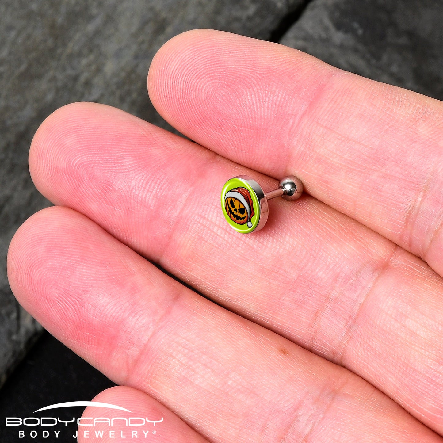 Christmas Holiday Santa Hat Pumpkin Tragus Cartilage Earring by Onyx O