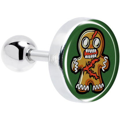 Christmas Holiday Zombie Gingergread Man Tragus Cartilage Earring by Onyx O